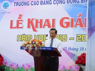 Lễ khai giảng Cao đẳng Cộng đồng Bình Thuận
