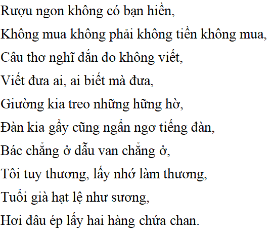 Bài thơ: Khóc Dương Khuê - Nội dung bài thơ, Hoàn cảnh sáng tác, Dàn ý phân tích tác phẩm