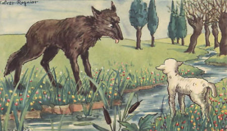 Chó sói và cừu trong thơ ngụ ngôn của La-phông-ten