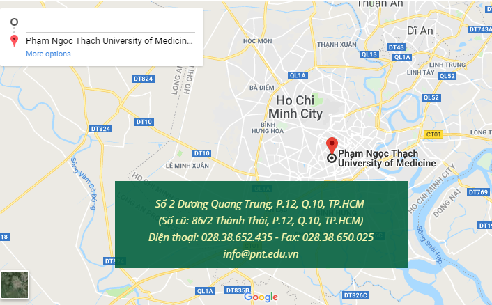 Bản đồ đại học Y Phạm Ngọc Thạch