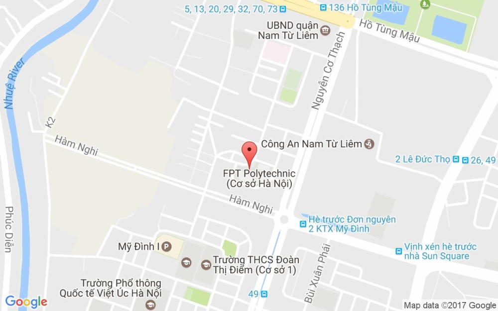Bản đồ Đại học FPT Hà Nội