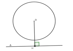 Đường thẳng và đường tròn không giao nhau