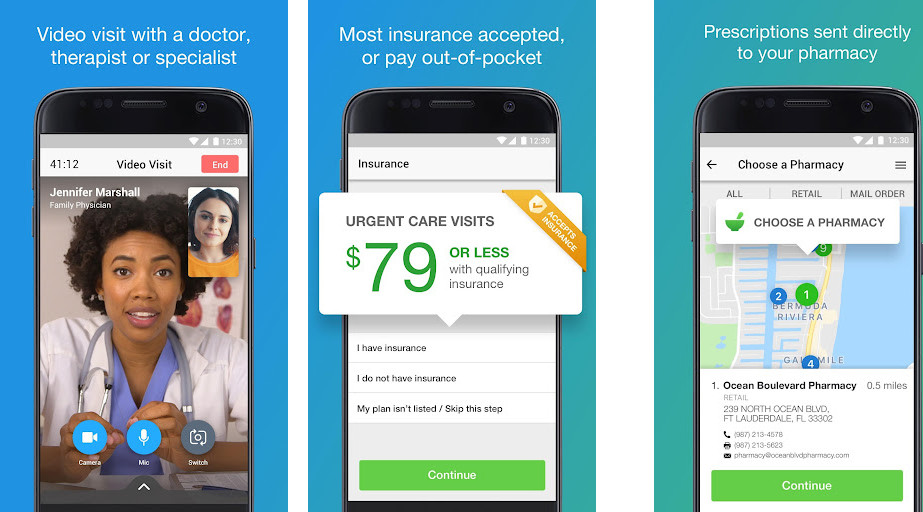 Amwell - Kết nối bác sĩ 24/7, Đặt lịch hẹn trực tuyến, Theo dõi sức khỏe