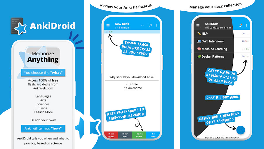 Anki - Thẻ ghi nhớ, Khoảng cách lặp lại, Cộng đồng chia sẻ