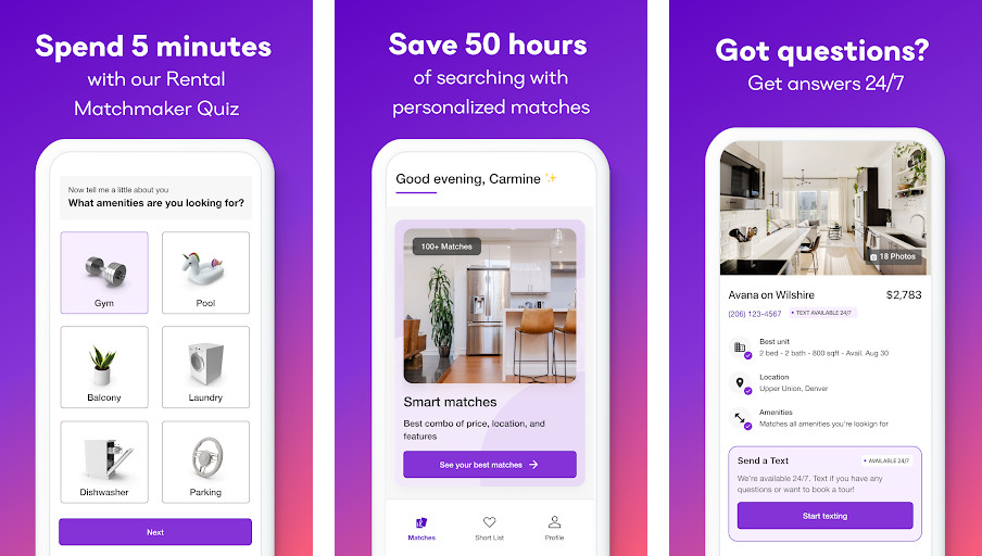 ApartmentsList - Tìm kiếm căn hộ theo bản đồ, Kiểm tra tình trạng đơn đăng ký