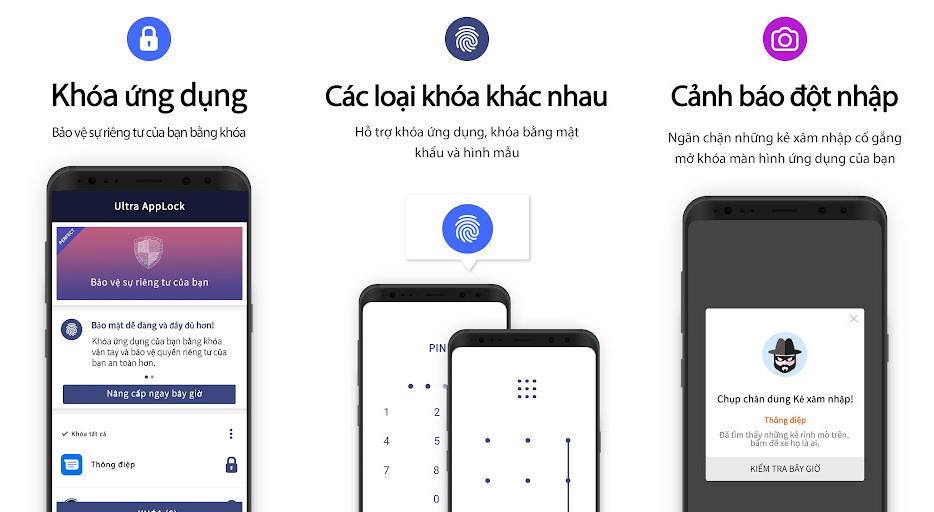 App Lock - Ultra Applock - Khóa vân tay, Khóa ứng dụng an toàn, Bảo vệ theo thời gian thực