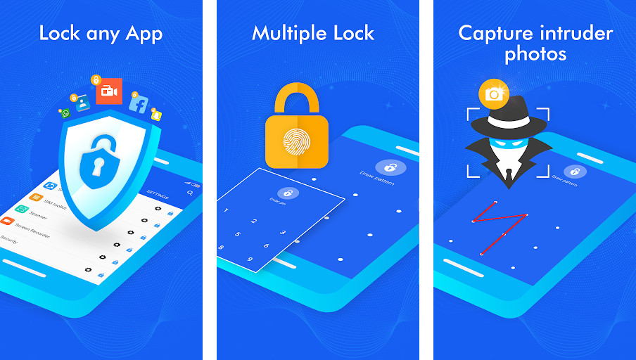 AppLock - Khóa ứng dụng, Bảo vệ vân tay, Giao diện trực quan