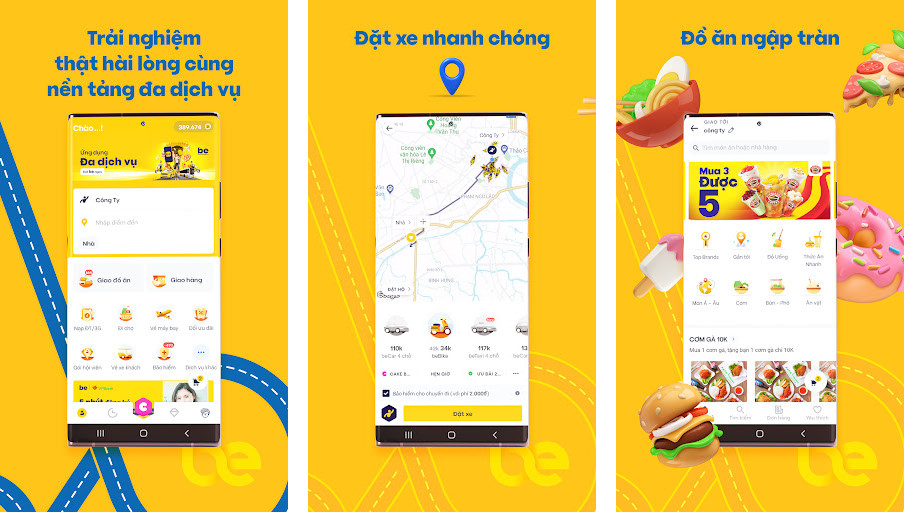 be - Nền tảng đa dịch vụ - Đặt xe an toàn, Giao đồ ăn tiện lợi, Thanh toán bảo mật