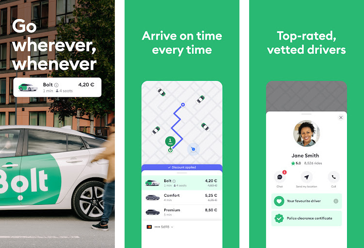 Bolt - Giá cả phải chăng, Giao diện thân thiện, Nhiều tùy chọn thanh toán