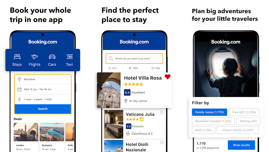 Booking.com: Hotels and more - Đặt phòng nhanh chóng, Nhiều lựa chọn chỗ nghỉ, Ưu đãi độc quyền