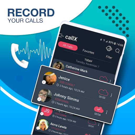 Call Recorder - Automatic Call Recorder - Ghi âm cuộc gọi tự động và thủ công, Lưu trữ ghi âm trên thẻ nhớ hoặc đám mây