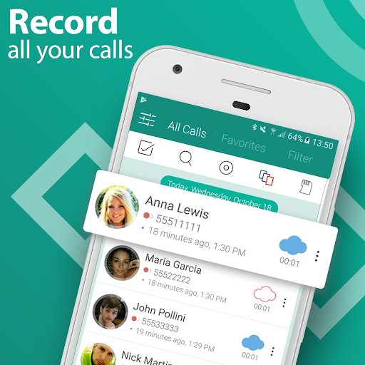 Call Recorder - Call Recorder Pro - Ghi âm cuộc gọi chất lượng cao và rõ nét, Lưu trữ ghi âm trên thẻ nhớ hoặc đám mây