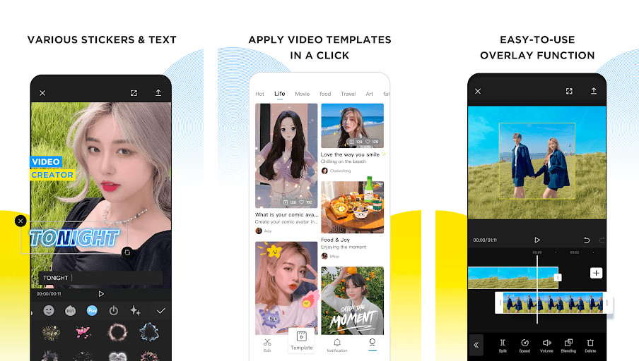 CapCut - Dễ sử dụng, phù hợp người mới, Nhiều mẫu và hiệu ứng đẹp mắt