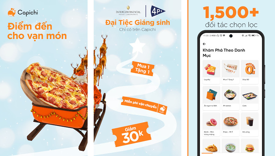 Capichi: Đặt món cao cấp - Đặt đồ ăn cao cấp, Giao hàng nhanh chóng, Đa dạng món ngon