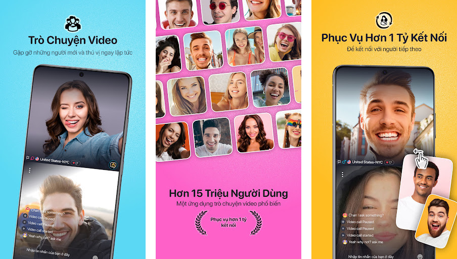 ChatRandom - Gặp gỡ người lạ, Trò chuyện video trực tiếp, Lọc theo sở thích