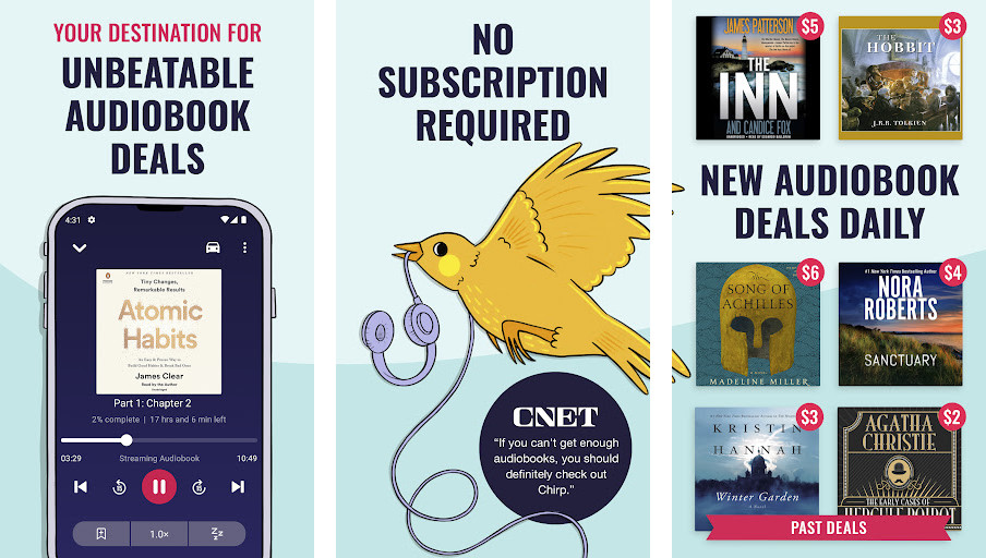 Chirp - Sách nói không giới hạn với giá phải chăng, Khám phá nội dung độc quyền