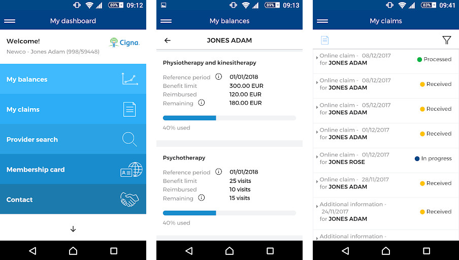 Cigna - Quản lý chế độ bảo hiểm, Tìm kiếm bác sĩ, Theo dõi chi phí chăm sóc sức khỏe