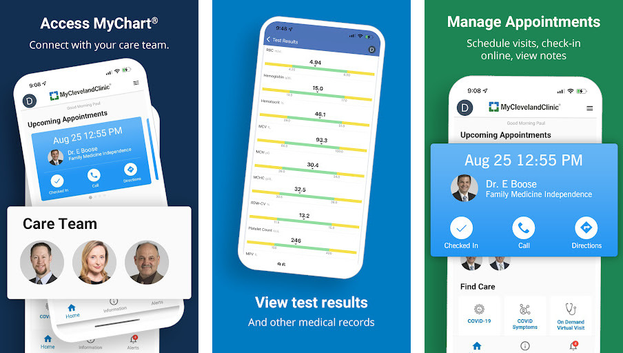 Cleveland Clinic - Tìm kiếm thông tin y tế, Đặt lịch hẹn, Quản lý hồ sơ sức khỏe