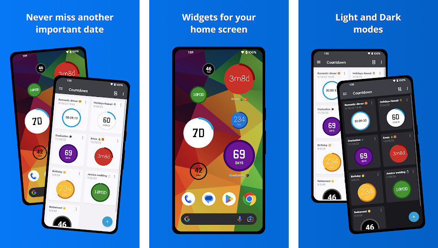 Countdown Widget・Countdown app - Đếm ngược trực quan, Tùy chỉnh cao, Chia sẻ dễ dàng
