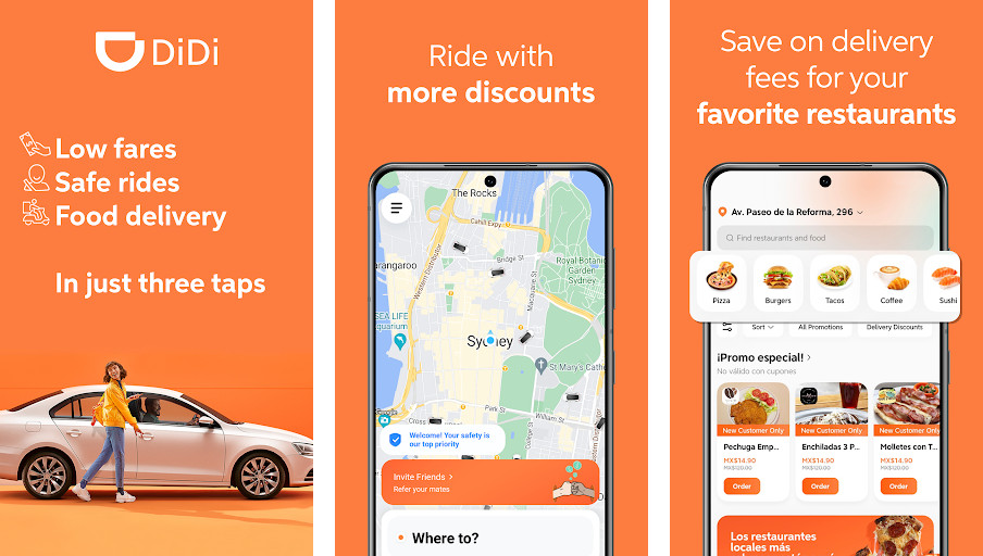 Didi - Phủ sóng rộng khắp, Xe sang trọng, Thanh toán bằng ví điện tử