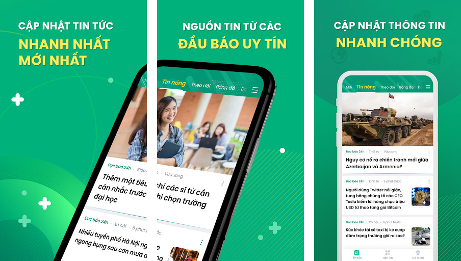 Đọc Báo 24h - Báo mới, báo hay - Tin tức 24h, Giao diện đẹp mắt, Nhiều chuyên mục