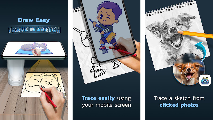 Draw Easy: Trace to Sketch - Vẽ dễ dàng với hướng dẫn, Nhiều hình ảnh để luyện tập