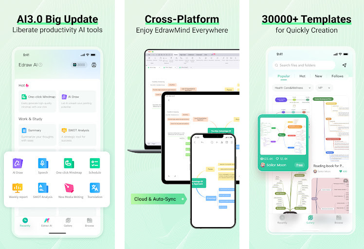 EdrawMind - Trình tạo bản đồ tư duy trực tuyến, Giao diện thân thiện với người dùng