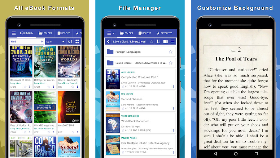 EPUB Reader for all books - Đọc ngoại tuyến, Chế độ ban đêm, Đánh dấu trang
