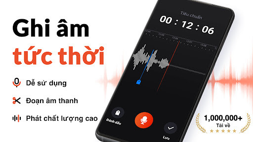 Ghi Âm - Máy Thu Âm - Ghi âm chất lượng cao, Hỗ trợ nhiều định dạng âm thanh