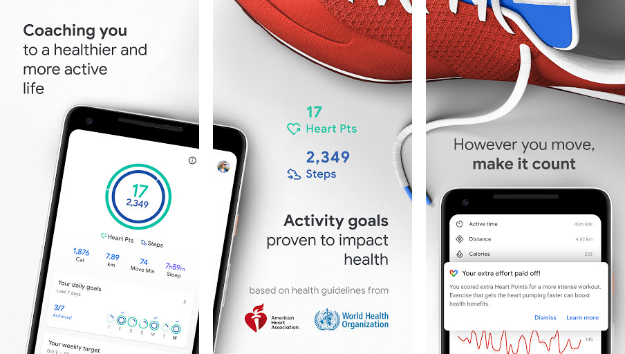 Google Fit - Theo dõi hoạt động toàn diện, Tích hợp với các thiết bị Android