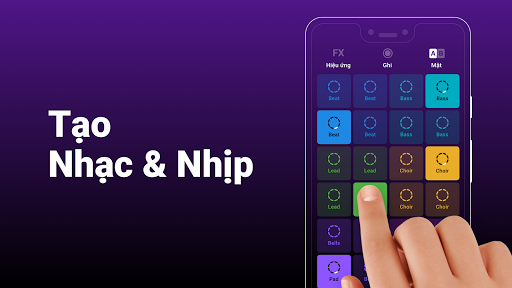 Groovepad - music & beat maker - Tạo nhạc EDM, Nhiều gói âm thanh, Ghi âm nhiều bản nhạc