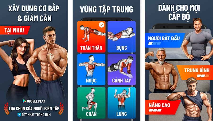 Home Workout - No Equipment - Bài tập tại nhà không cần thiết bị, Hướng dẫn bài tập bằng video