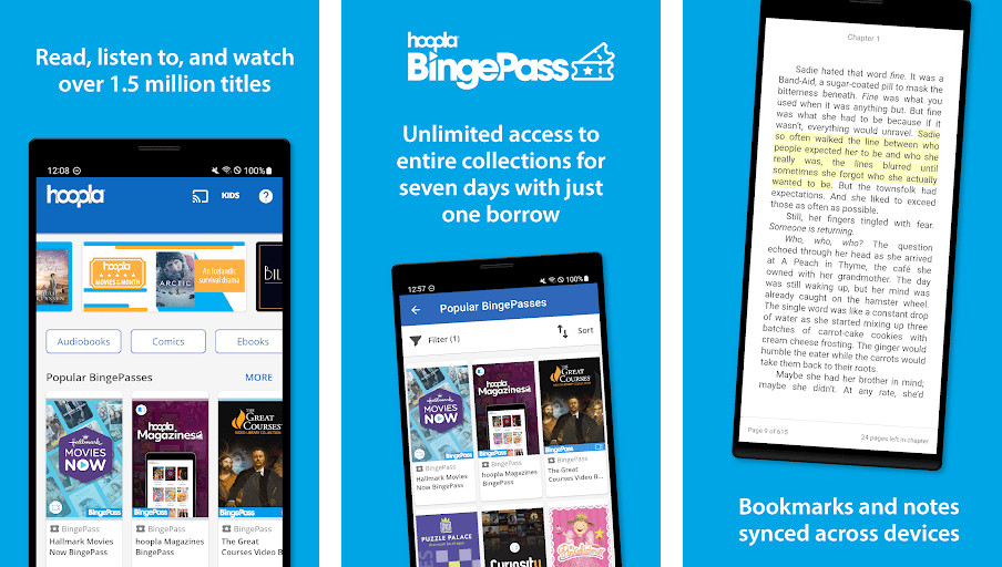 Hoopla - Mượn sách điện tử, sách nói và video miễn phí, Truy cập ngay lập tức mà không cần chờ đợi