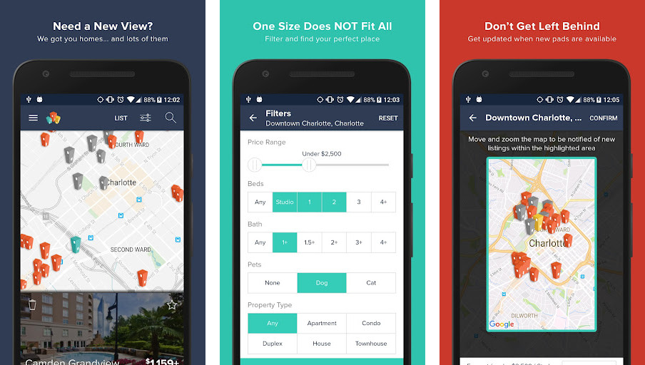 HotPads - Tìm nhà nhanh, Bộ lọc chi tiết, Bản đồ nhiệt