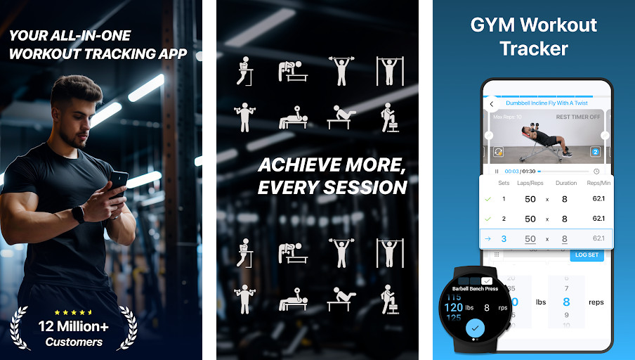 Jefit Workout Planner - Theo dõi tập luyện toàn diện, Thư viện bài tập khổng lồ