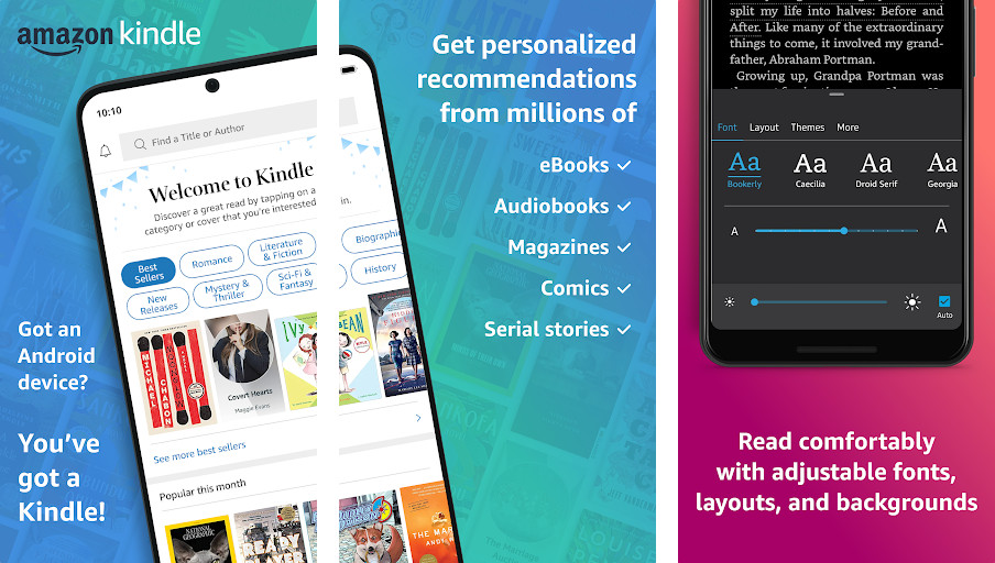 Kindle - Đọc sách mọi lúc, Lưu trữ sách điện tử, Điểu chỉnh chế độ đọc