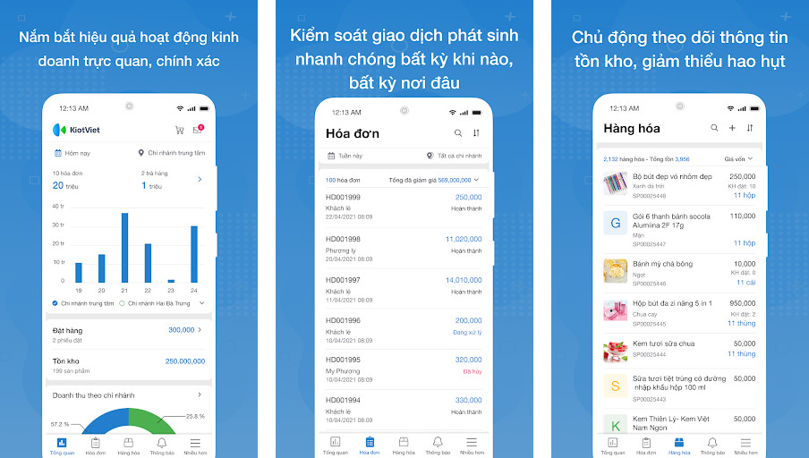 KiotViet Management - Quản lý đơn hàng, Quản lý kho, Báo cáo doanh thu