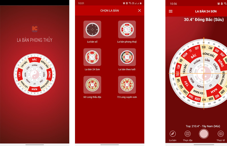 La ban Phong thuy - Compass - La bàn phong thủy chuyên nghiệp, Xác định hướng nhà, hướng bếp hợp tuổi