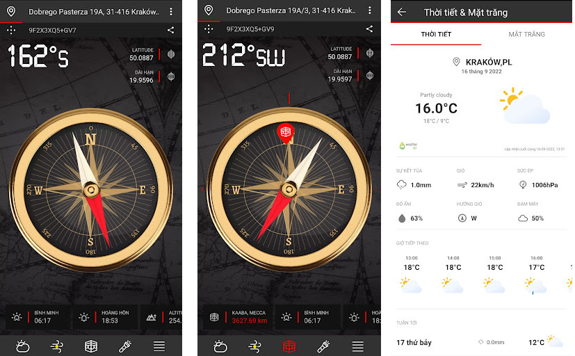 La Bàn - Ứng dụng miễn phí - La bàn chính xác và đáng tin cậy, Giao diện đơn giản và dễ sử dụng