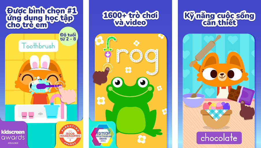 Lingokids: Game học tiếng Anh - Sử dụng trí tuệ nhân tạo, Bài học theo chủ đề, Trò chơi luyện tập
