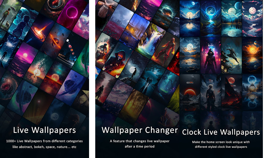 Live Wallpapers, 4K Wallpapers - Kho hình nền động và tĩnh 4K khổng lồ, Chủ đề phong phú: thiên nhiên, trừu tượng, anime