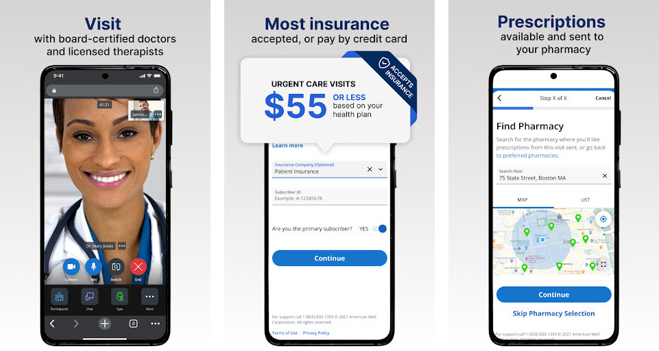 LiveHealth Online - Truy cập bác sĩ mọi lúc, Chăm sóc sức khỏe từ xa, Tuỳ chọn thanh toán linh hoạt