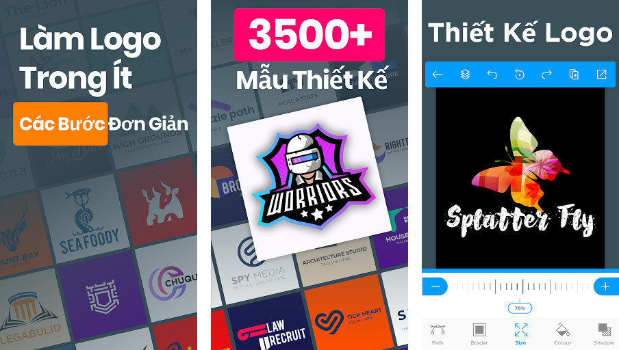 Logo Maker: Create Your Own Logo - Tạo logo tùy chỉnh, Giao diện thân thiện với người dùng