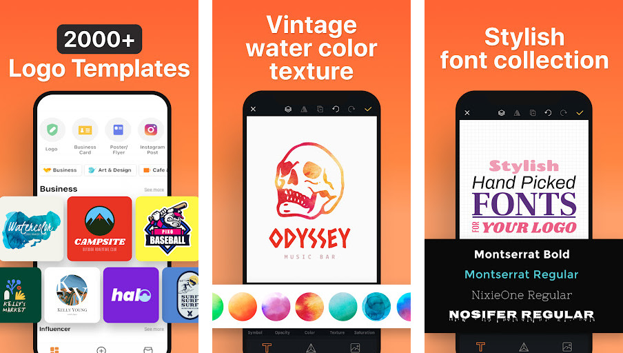 Logo Maker Shop - Create Custom Logos - Thiết kế logo chuyên nghiệp trong vài phút, Hơn 1000 mẫu logo để lựa chọn