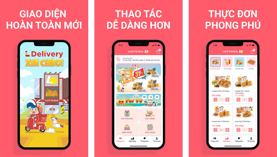 Lotteria Vietnam - Đặt đồ ăn tiện lợi, Ưu đãi hấp dẫn, Giao hàng nhanh chóng
