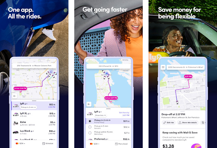 Lyft - Giá cả phải chăng, Nhiều loại xe, Chia sẻ chuyến đi