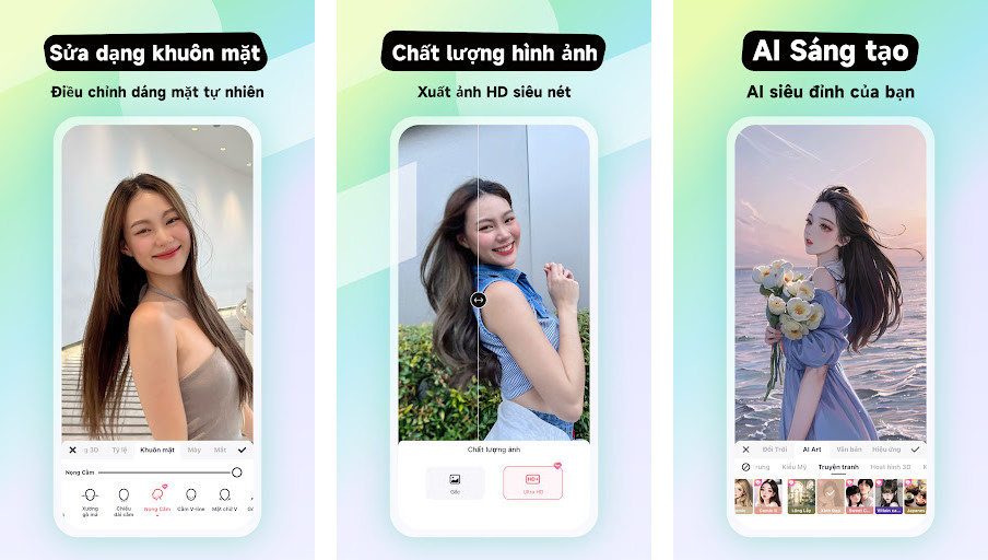 Meitu - Sửa ảnh và tạo Anime - Chỉnh sửa ảnh toàn diện, Tạo ảnh anime đẹp, Chia sẻ dễ dàng