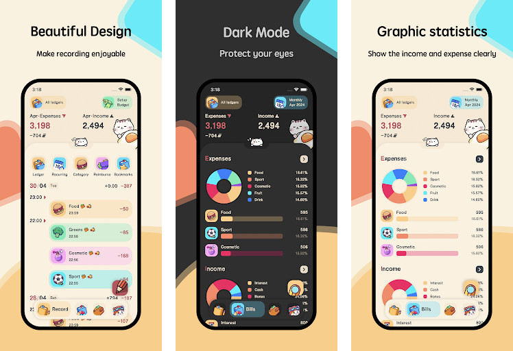 Meow Money Manager - Cute Cat - Quản lý chi tiêu, Theo dõi ngân sách, Giao diện mèo dễ thương