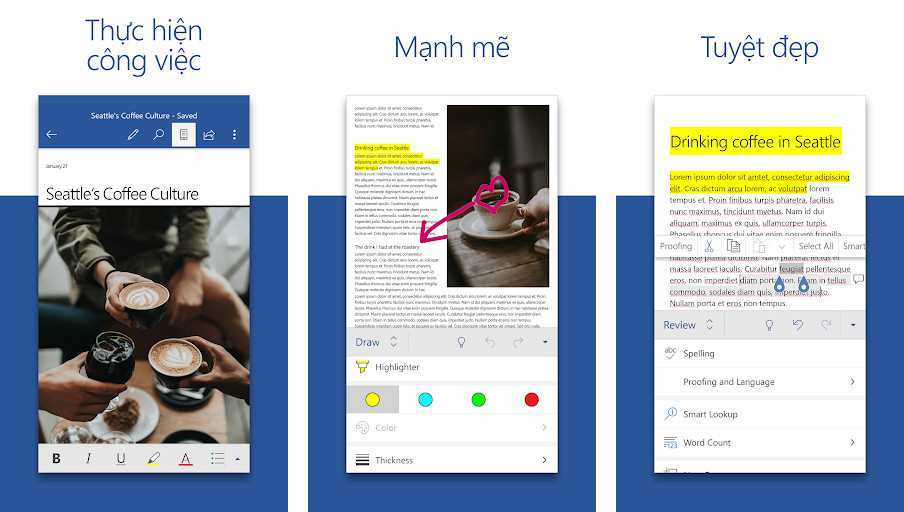 Microsoft Word - Soạn thảo văn bản chuyên nghiệp, Định dạng tài liệu phong phú