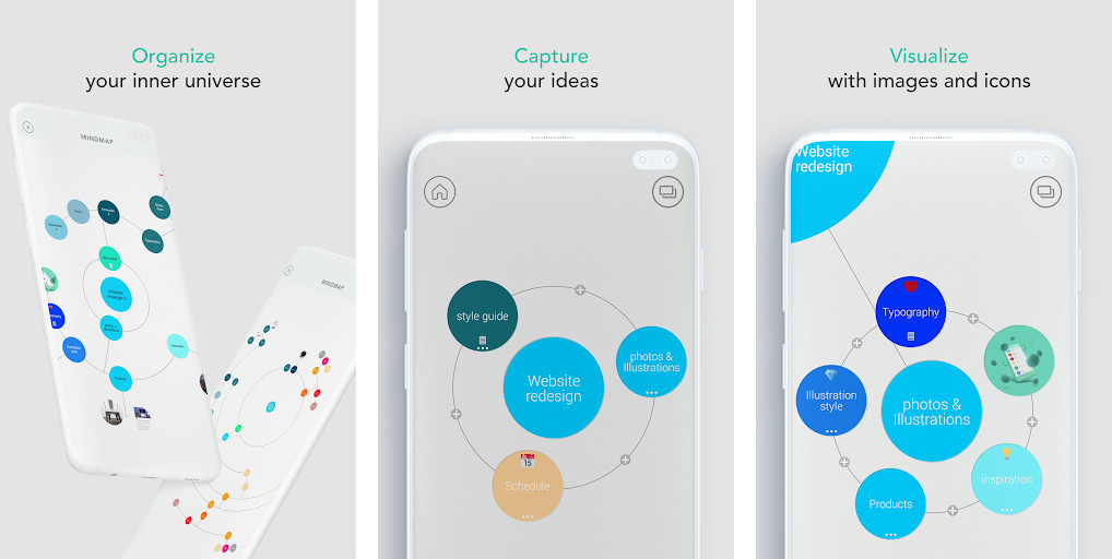Mindly - Giao diện trực quan, Tính năng bản đồ tư duy thông minh